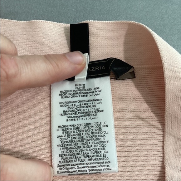 BCBG MAXAZRIAAMILYA DUSTY PINK SKIRT - Picture 4 of 8